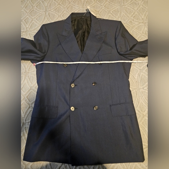 Simon Spurr Marine Blue Double Breasted Blazer Suit - Picture 6 of 8